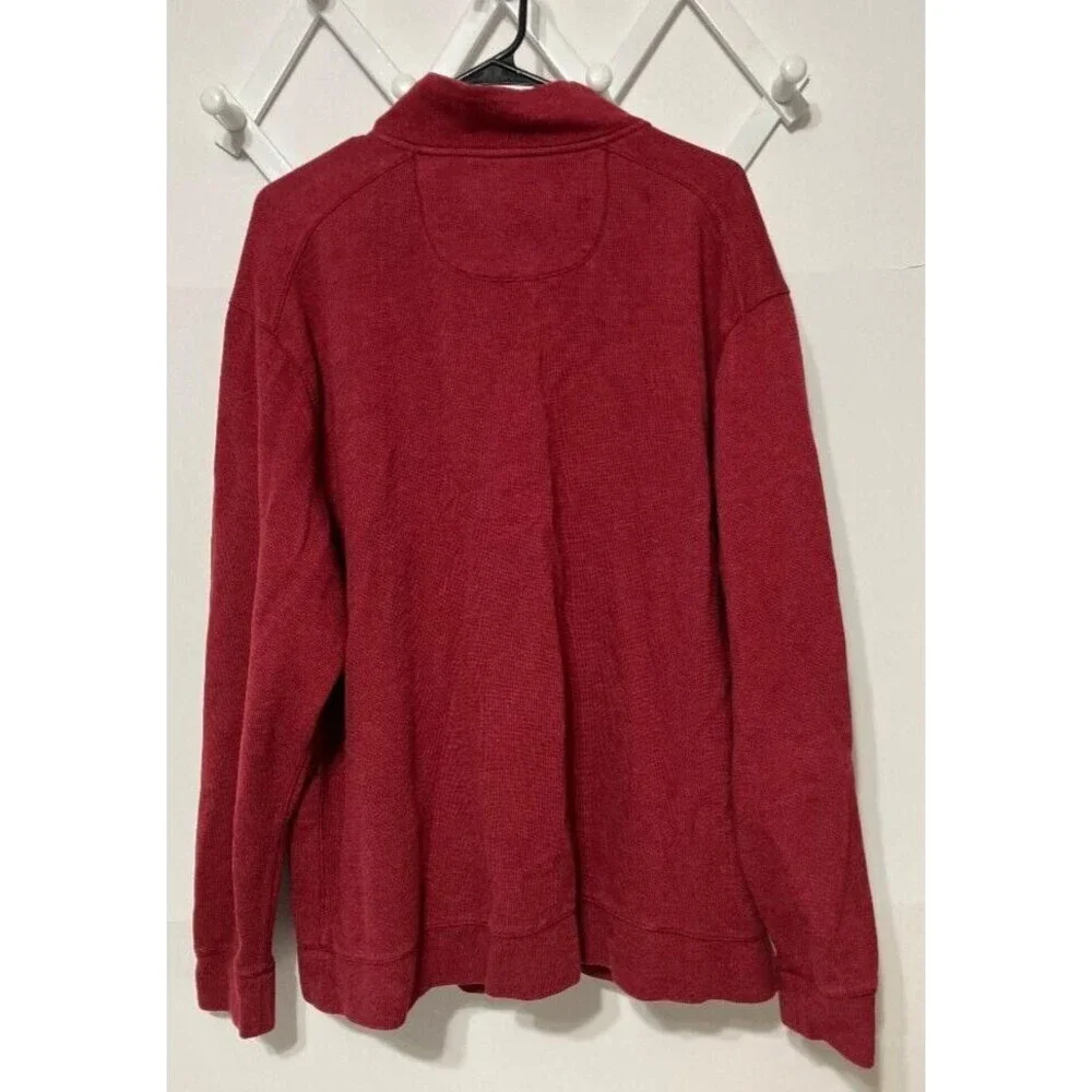 Tommy Bahama XXL Long Sleeve 1/4 Zip‎ Pullover Gorpcore Coastal Grandpa Sweater